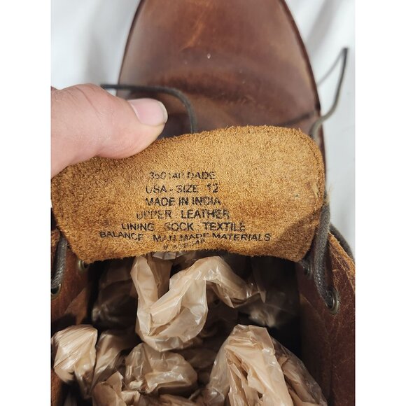 Franco Fortini Mens Dade Chukka Leather Boots Brown Comfort Preppy US:12 - Picture 6 of 12